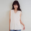 oafish Floral Panel Sleeveless, Pink Beige
