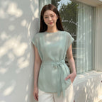 GIEMAR PINTUCK SLEEVELESS MINT Pintuck sleeveless mint