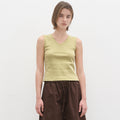 POSZER Basic V-neck sleeveless (lime)