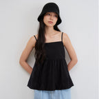 MANGOMANYPLEASE YONY SLEEVELESS BLOUSE_BLACK