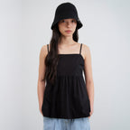 MANGOMANYPLEASE YONY SLEEVELESS BLOUSE_BLACK