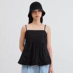 MANGOMANYPLEASE YONY SLEEVELESS BLOUSE_BLACK