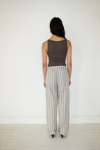 NCSSRY Boat Neck Sleeveless Top (Brown)
