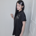 41PRAY Horse Summer Polo Shirt / Black