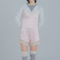 FRANTICSERVICE FRANTICSERVICE Jumpsuit Lace Mini - Pink