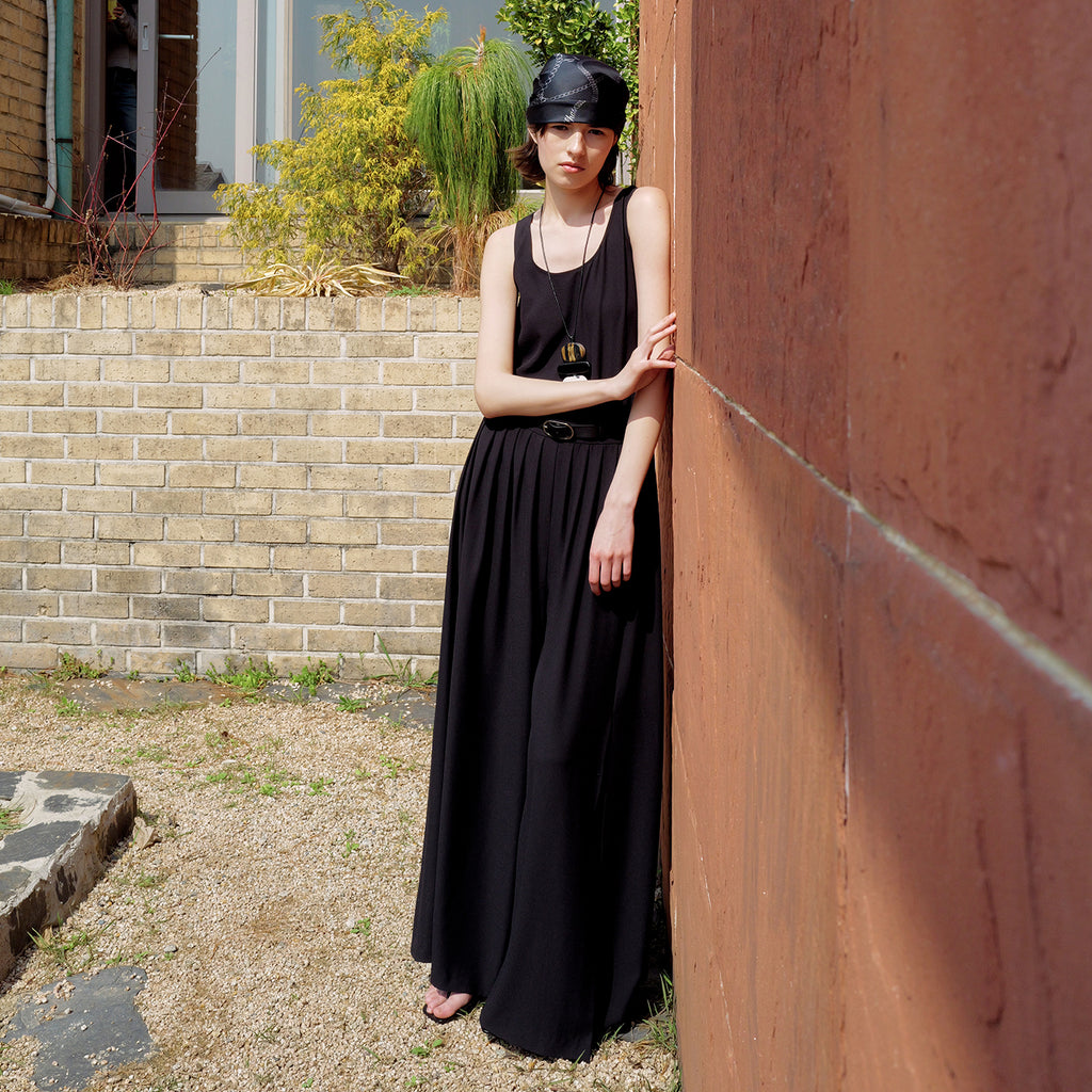 LHAS LHAS Jumpsuit Wide Pleated Black