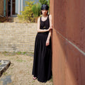LHAS LHAS Jumpsuit Wide Pleated Black
