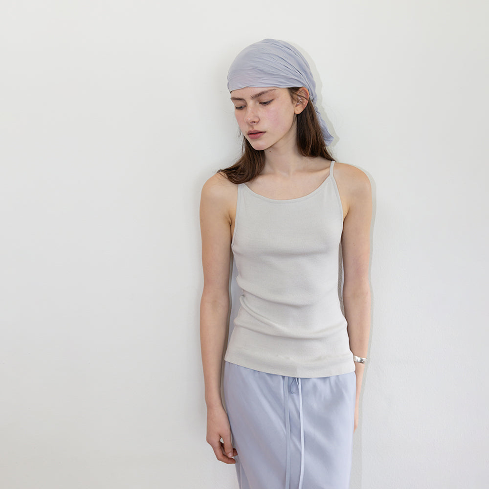 THE LILLE We Summer Knit Sleeveless_Light gray