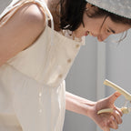 THE MITTEN [12th] Cottage strap blouse (natural)