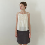 THE MITTEN [12th] Cottage strap blouse (natural)