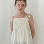 THE MITTEN [12th] Cottage strap blouse (natural)