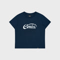 EMIS (W) HALO LOGO T-SHIRT-NAVY