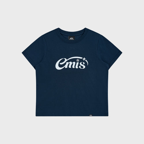 EMIS (W) HALO LOGO T-SHIRT-NAVY