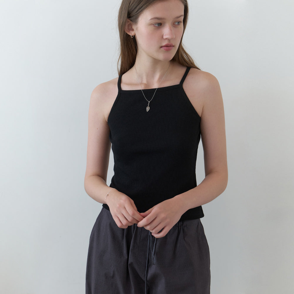 THE MITTEN [2nd] MN waffle sleeveless (black)