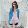 FOETO [3rd] Hidden lace satin long sleevelss - pink
