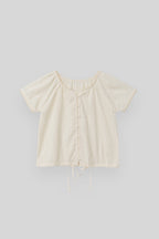 THE MITTEN Foliage half blouse (natural)