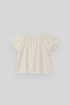 THE MITTEN Foliage half blouse (natural)