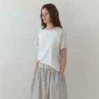 THE MITTEN Brume half t-shirt (white/melange)