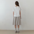 THE MITTEN Brume half t-shirt (white/melange)