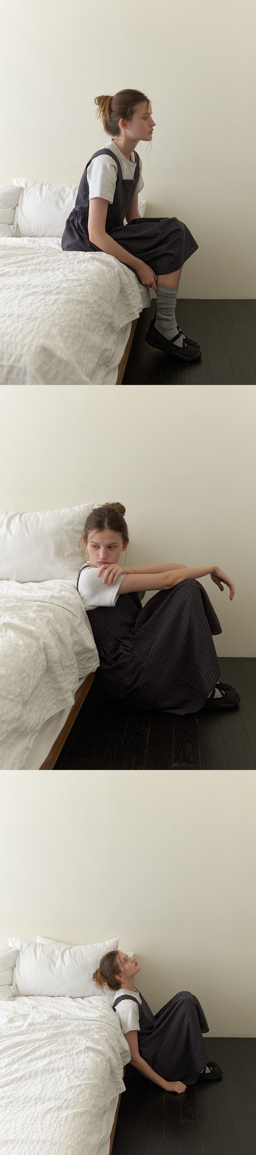 THE MITTEN Brume half t-shirt (white/melange)
