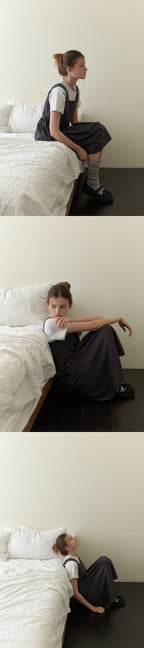 THE MITTEN Brume half t-shirt (white/melange)