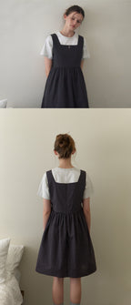 THE MITTEN Brume half t-shirt (white/melange)