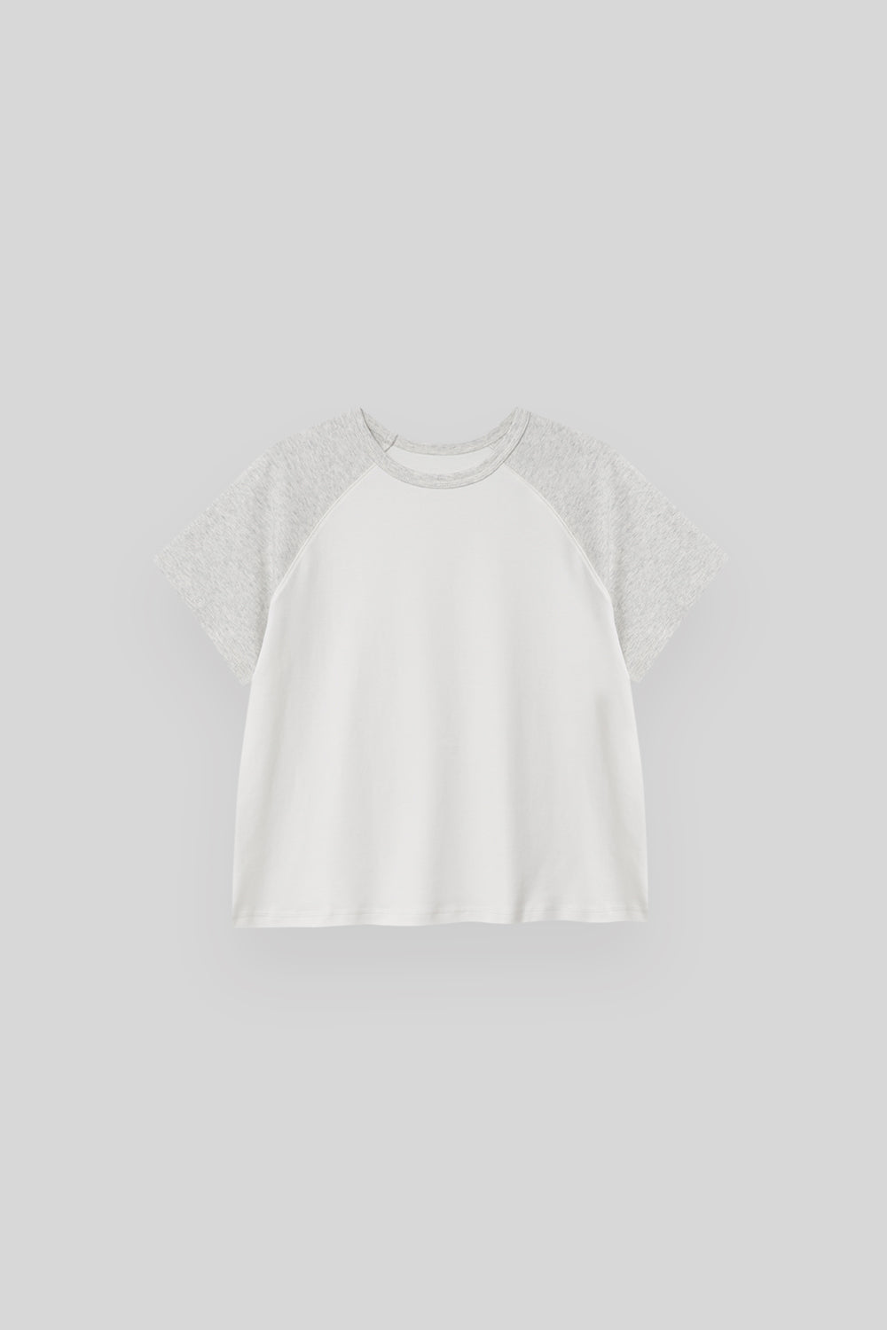 THE MITTEN Brume half t-shirt (white/melange)