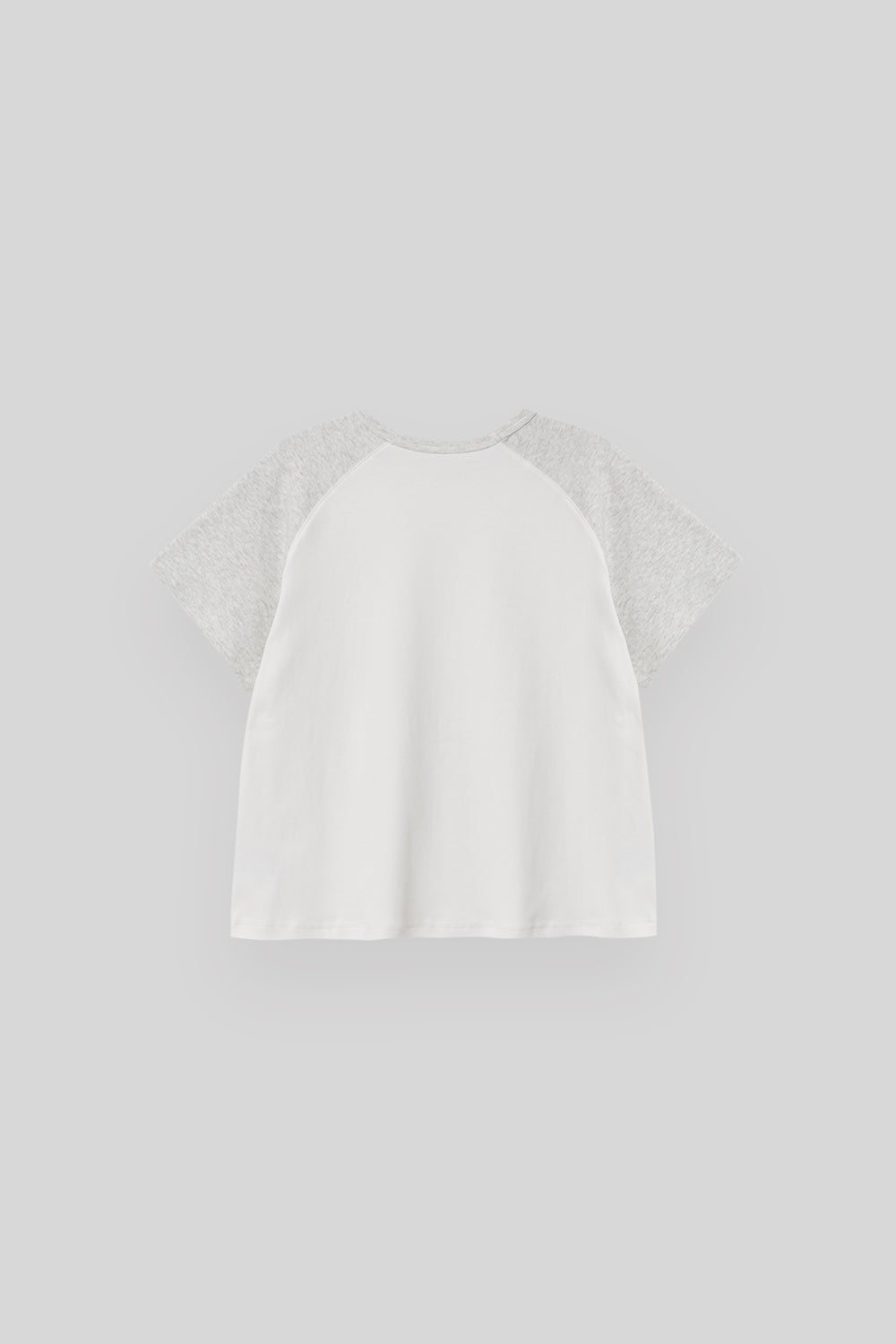 THE MITTEN Brume half t-shirt (white/melange)