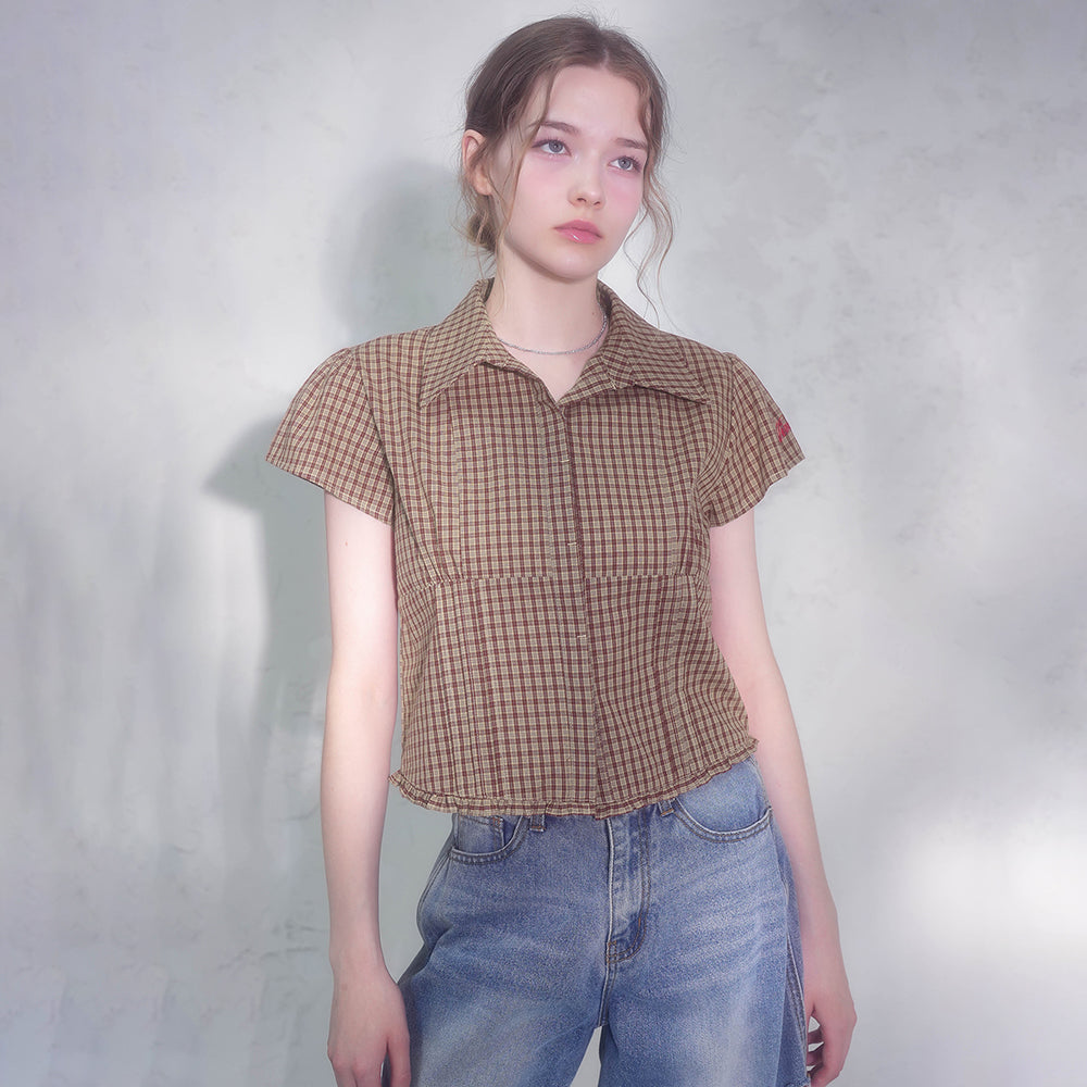 VIVACIOUS Elysia Check Shirt_2Colors