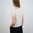 DEHEVE Wrap Drape Blouse [Ivory]