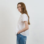 DEHEVE Lace Trim Pintuck Blouse [Ivory]