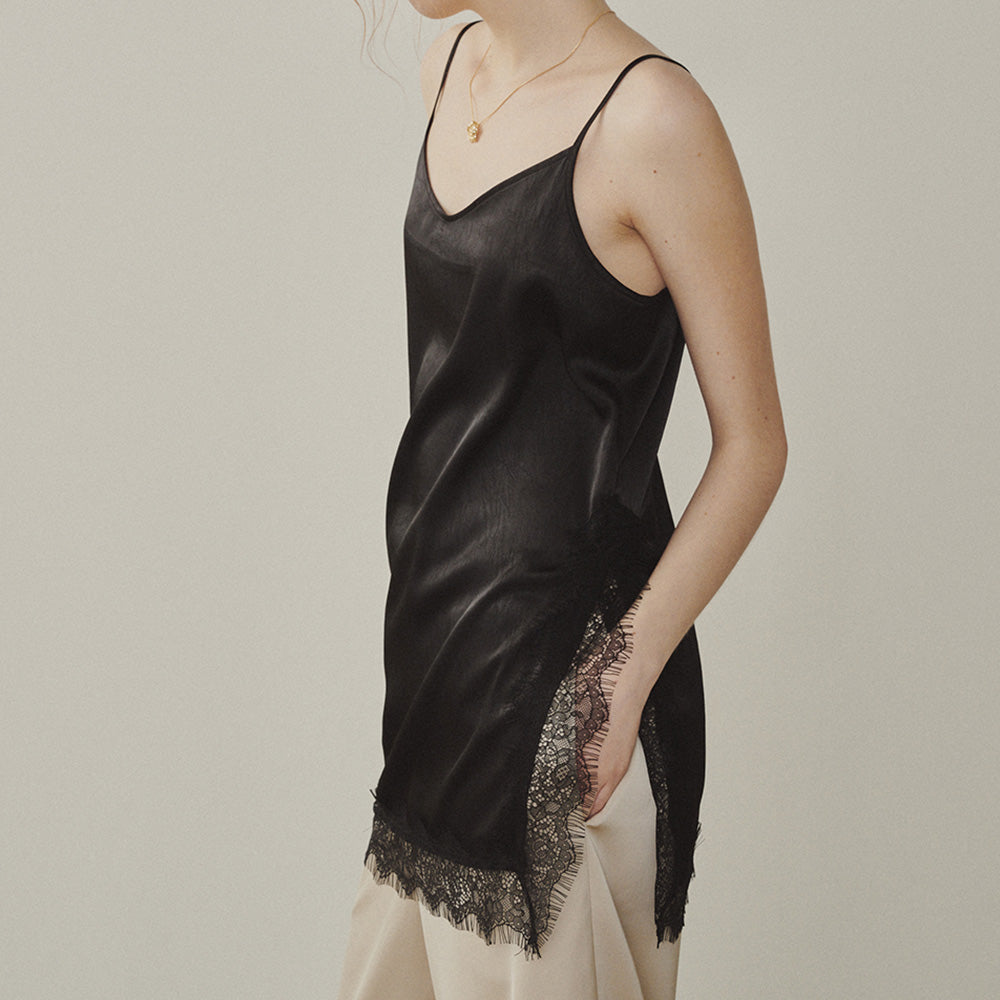 MELLY&ROSE Melrose Satin Lace Top_BLACK(314812)
