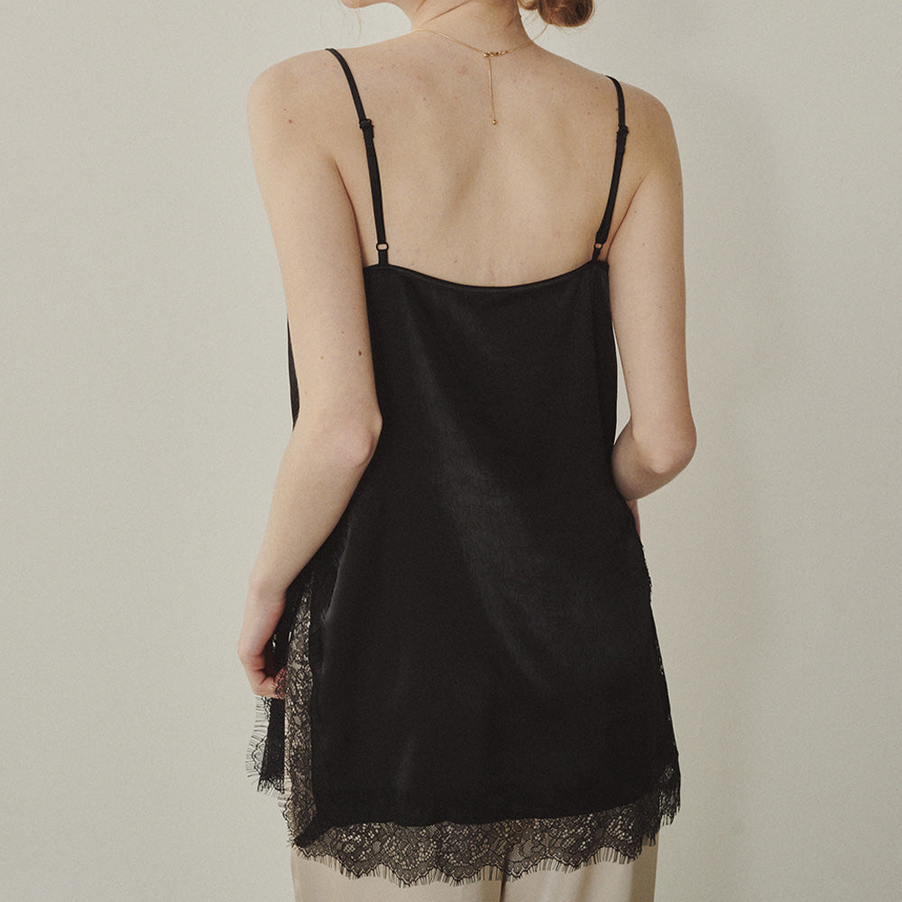 MELLY&ROSE Melrose Satin Lace Top_BLACK(314812)