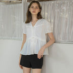 L'AUTRE DE MIN Two ribbon Blouse