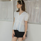 L'AUTRE DE MIN Two ribbon Blouse