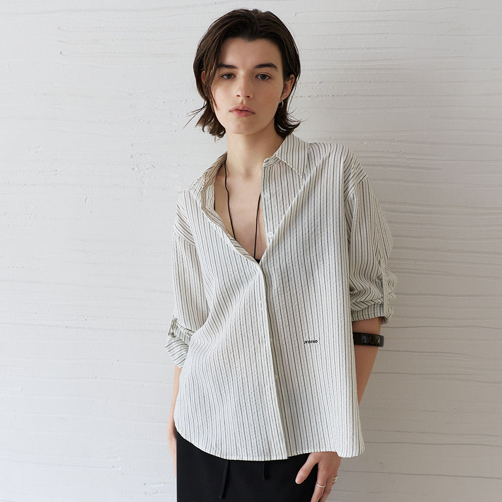 NOEUD NOEUD Shirt Stripe Roll-up (Ivory)
