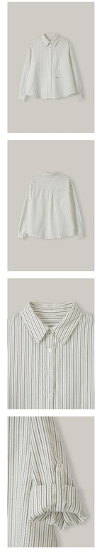 NOEUD NOEUD Shirt Stripe Roll-up (Ivory)