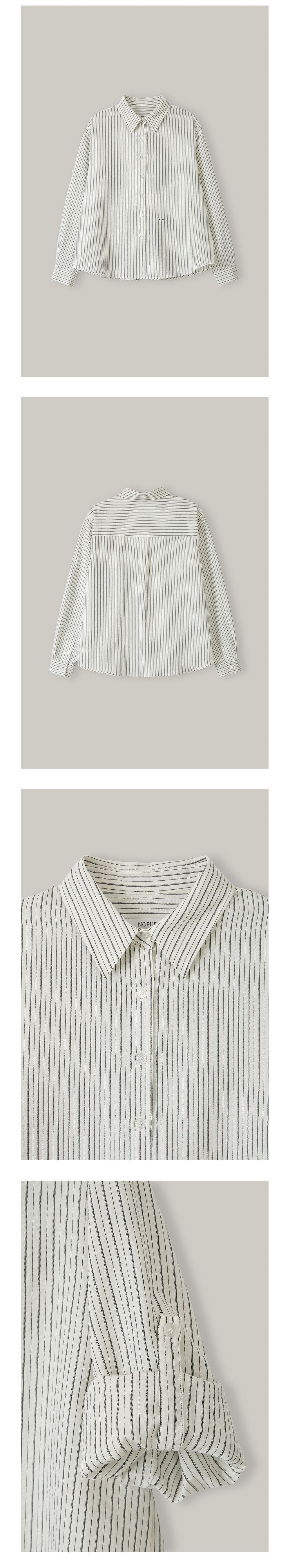 NOEUD NOEUD Shirt Stripe Roll-up (Ivory)