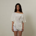 GIMOR 2Way Cut Out Tee White