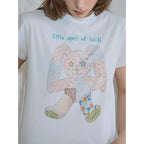 SINOON Patchwork Rabbit T-Shirt (White)
