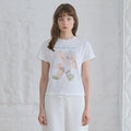 SINOON Patchwork Rabbit T-Shirt (White)