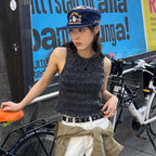 PENFIELD [Wearing Shiho Shiho] Indigo Smoking Women's Sleeveless Black_FS2KV02F