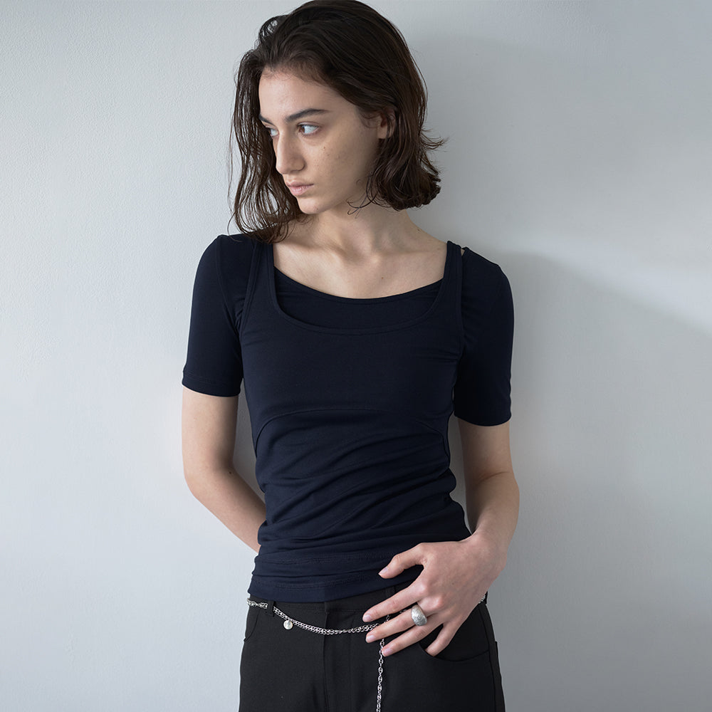 MILLO WOMEN Fluid Duo Top [Deep Navy]