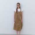 CLUNY CLUNY Cotton Utility Overall Dress - beige