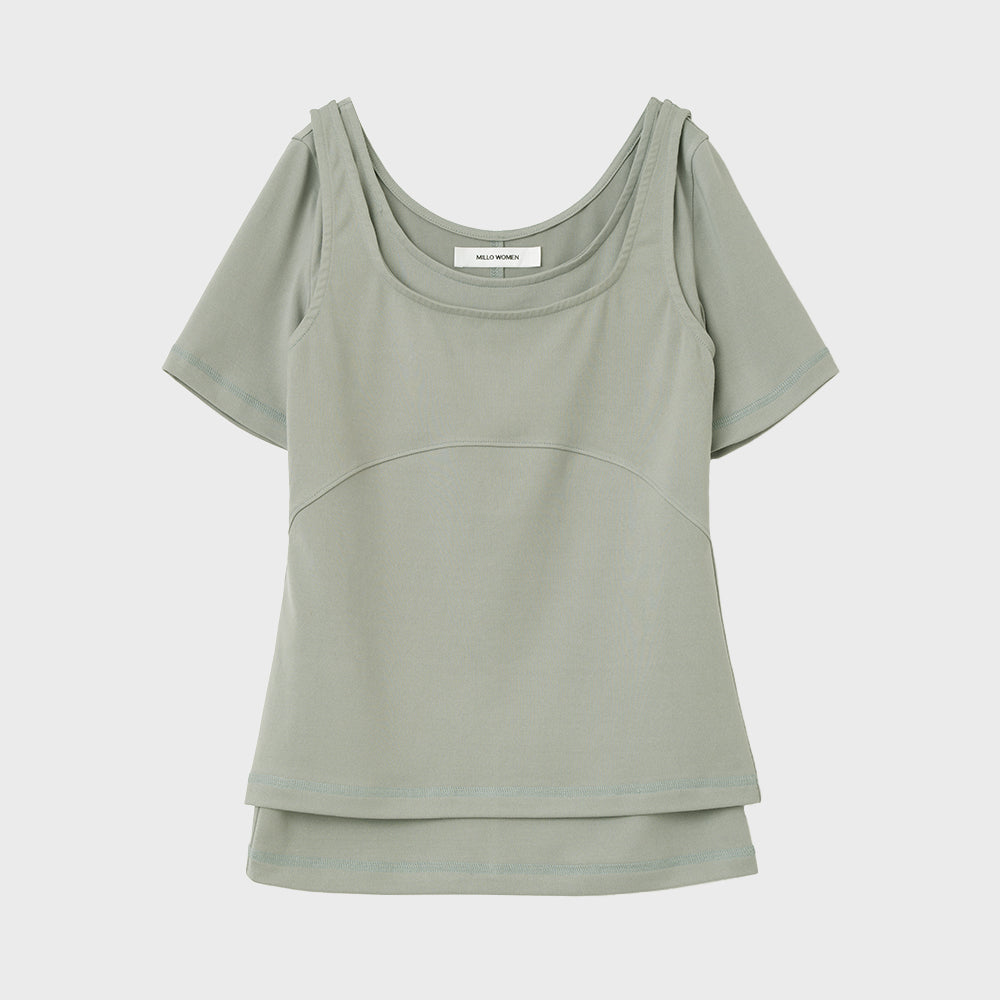 MILLO WOMEN Fluid Duo Top [Mint]