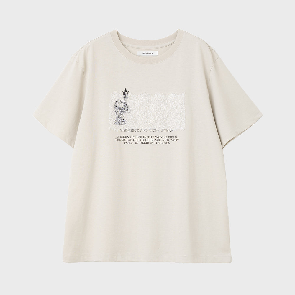 MILLO WOMEN Gambit Race T-Shirt [Light Beige]