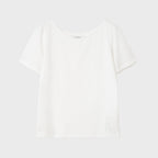 MILLO WOMEN Soft Vining Boat Neck T-Shirt [Ivory]