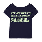 runningHIGH LETTERING SLIM H/S TEE [NAVY]
