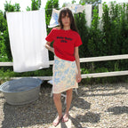 CENTAUR.KR [Seungwon, Seoyeon PICK] STUD HALF SLEEVE T-SHIRT_RED