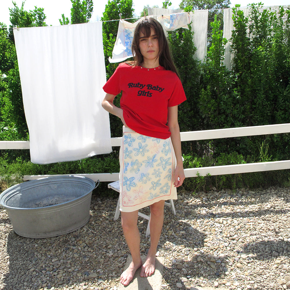 CENTAUR.KR [Seungwon, Seoyeon PICK] STUD HALF SLEEVE T-SHIRT_RED